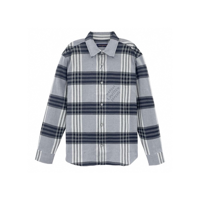 ルイヴィトンメンズチェックシャツドレスシャツc4275