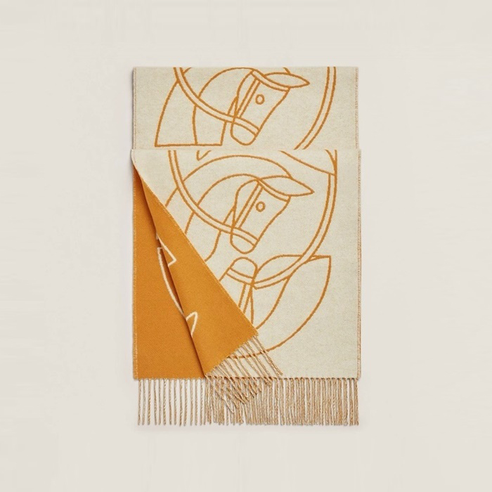 エルメスレディース両面マフラーc2624