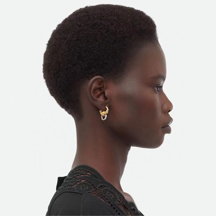 ボッテガヴェネタレディースイエローゴールドピアスc2626