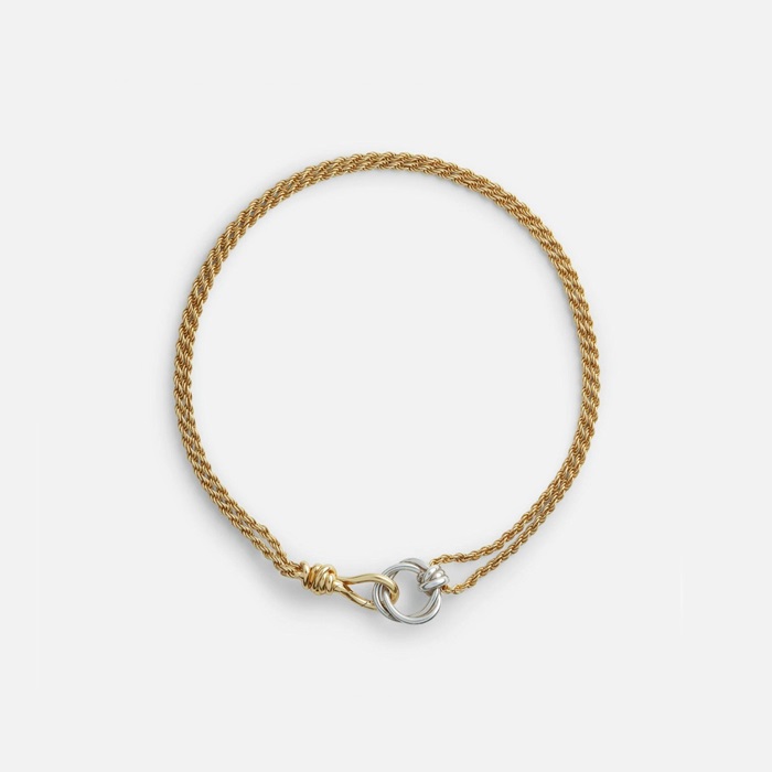 ボッテガヴェネタレディースイエローゴールドネックレスc2627