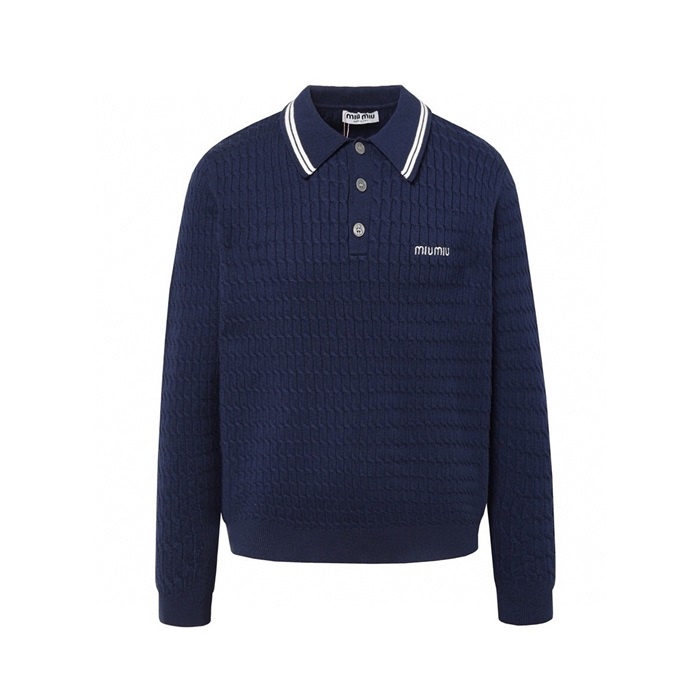 ミュウミュウユニセックスポロニットc4310