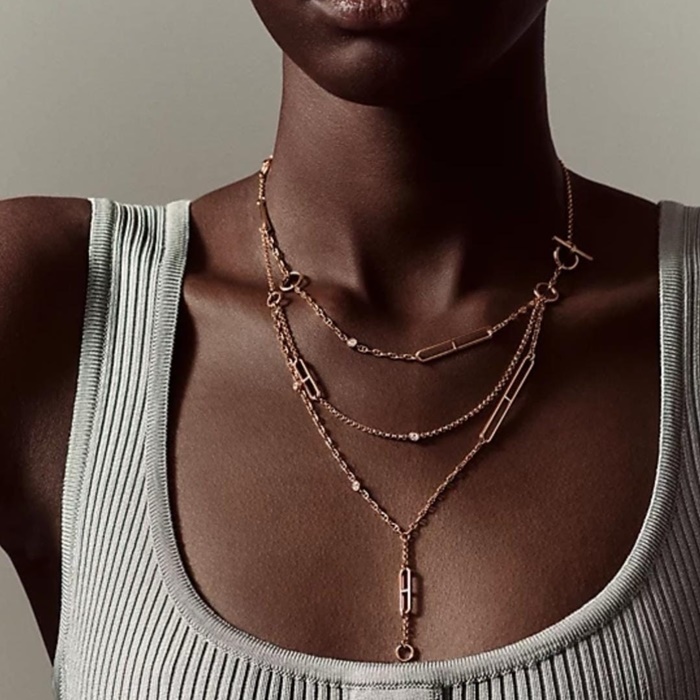 エルメスレディースゴールドネックレスc2645