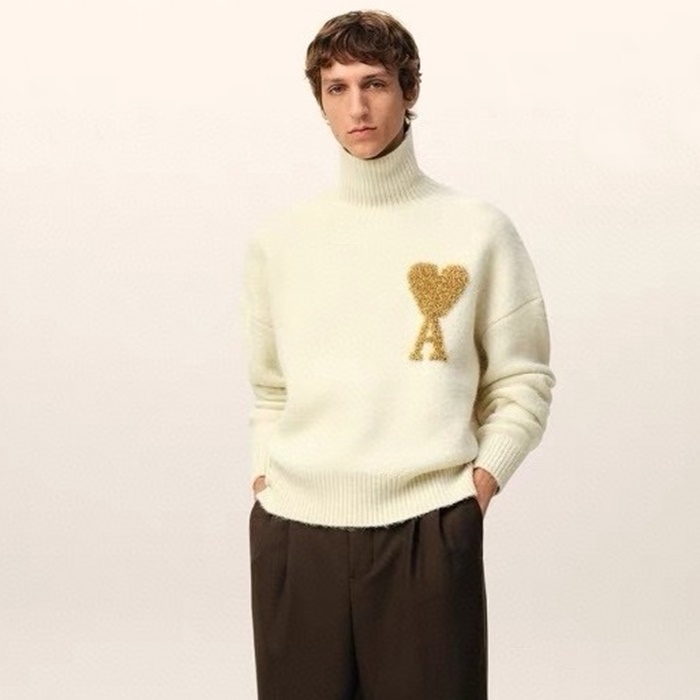 アミユニセックスタートルネックニット-c4402