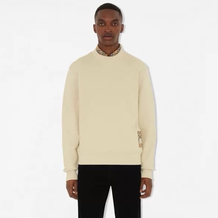 バーバリーメンズラウンド長袖Tシャツc4455