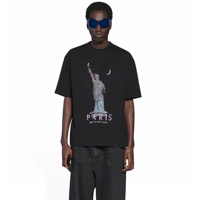 バレンシアガメンズラウンド半袖Tシャツc4464