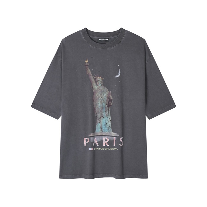 バレンシアガメンズラウンド半袖Tシャツc4465