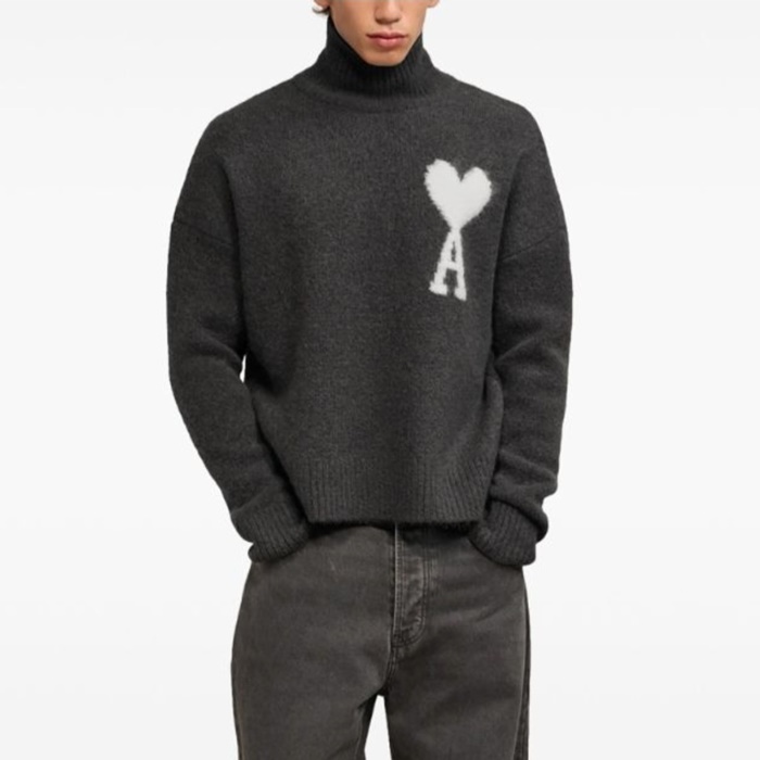 アミユニセックスタートルネックニット-c4466