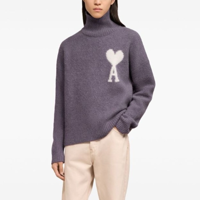 アミユニセックスタートルネックニット-c4468