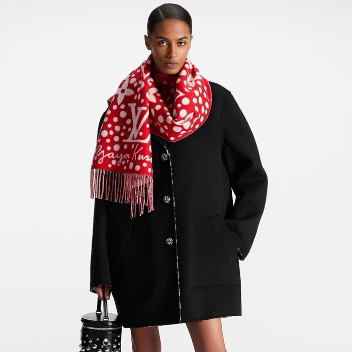 ルイヴィトンレディースモノグラムマフラーc2673