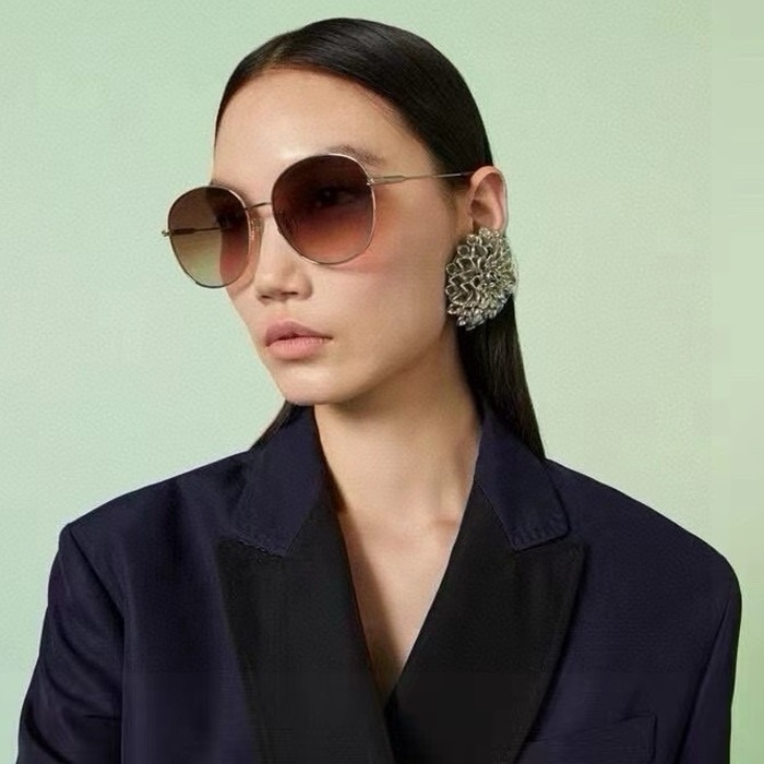 グッチレディースプレミアムメタルフレームサングラスc2796