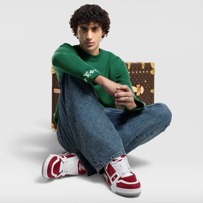 ルイヴィトンユニセックストレーナースニーカーs1810