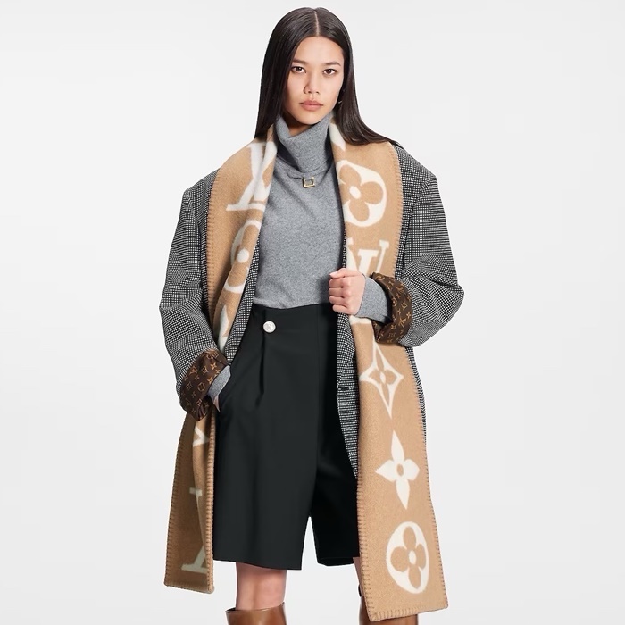 ルイヴィトンレディースモダンマフラーc2803