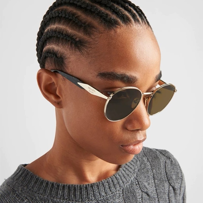 プラダレディースプレミアムメタルフレームサングラスc2816