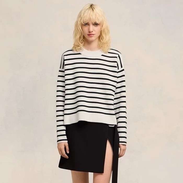 アミレディースラウンドニットi4591