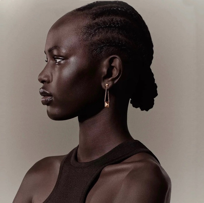 エルメスレディースゴールドピアスc2844