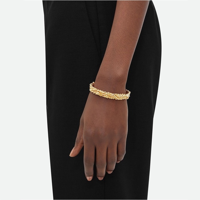ボッテガヴェネタレディースゴールドブレスレットc2852