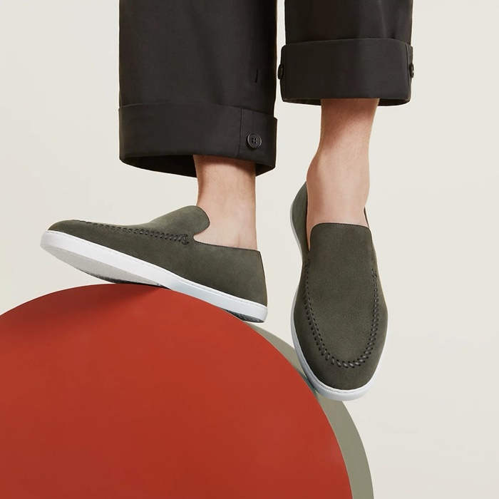 エルメスユニセックスヴィンテージローファーs1830