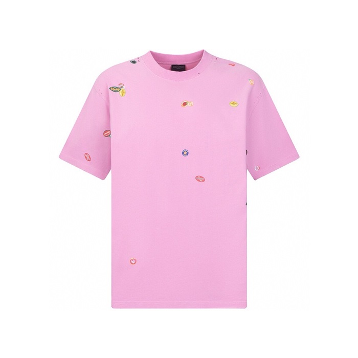 バレンシアガメンズラウンド半袖Tシャツc4654