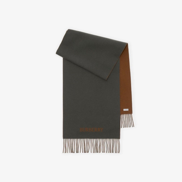 バーバリーユニセックス両面マフラーc2978