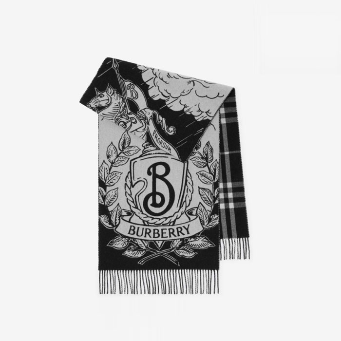 バーバリーユニセックス両面マフラーc2982