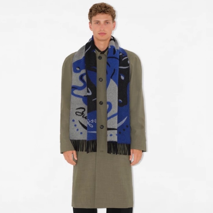 バーバリーユニセックスヴィンテージマフラーc3010