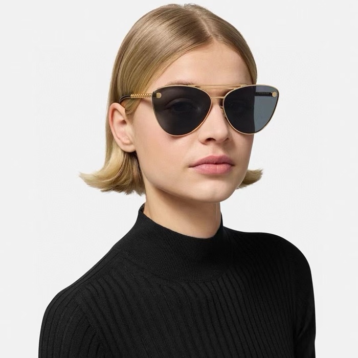 ヴェルサーチェレディースプレミアムメタルフレームサングラスc3033