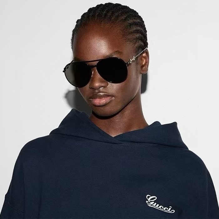 グッチレディースプレミアムメタルフレームサングラスc3081