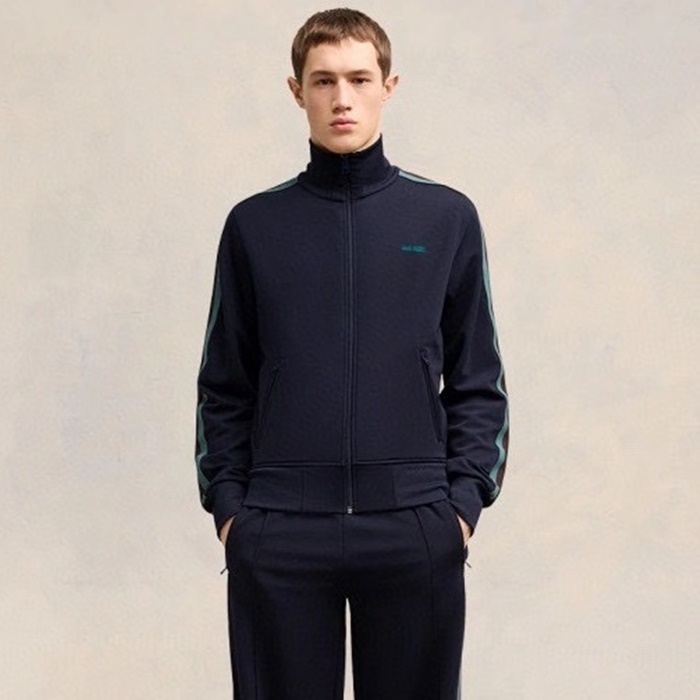 アミメンズジップアップスウェットシャツ-c4772