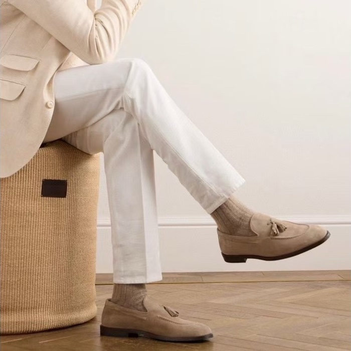 ブルネロクチネリメンズベーシックローファーs2962