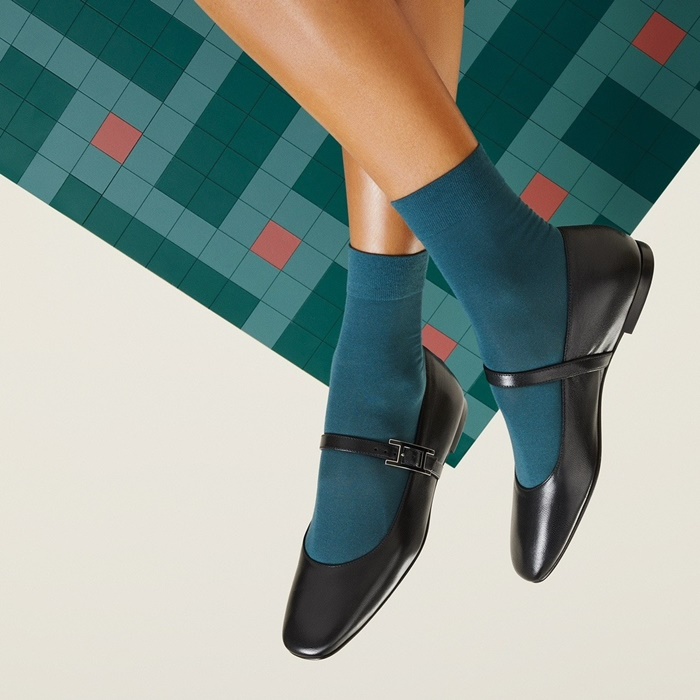 エルメスレディースジェーンバレリーナフラットs2965