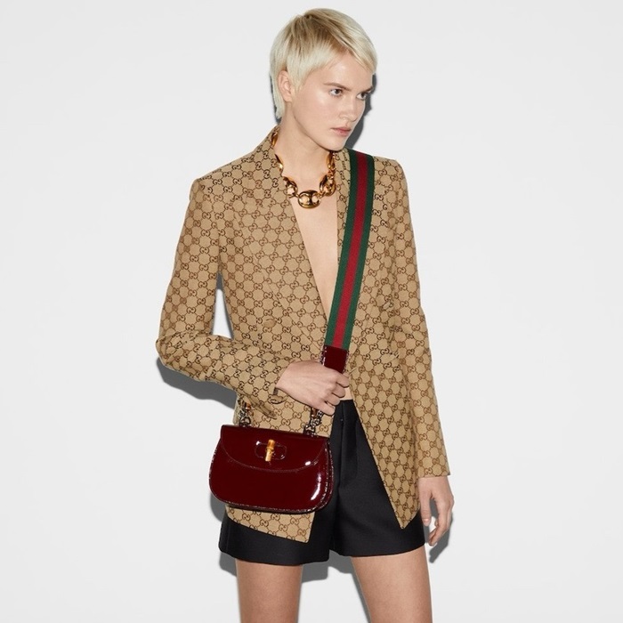 グッチレディースバンブーハンドバッグb4750