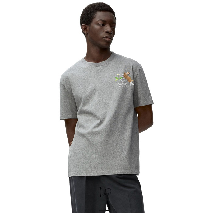 ロエベメンズラウンド半袖Tシャツc4785