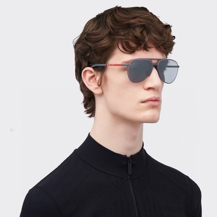 プラダメンズプレミアムメタルフレームサングラスc3154