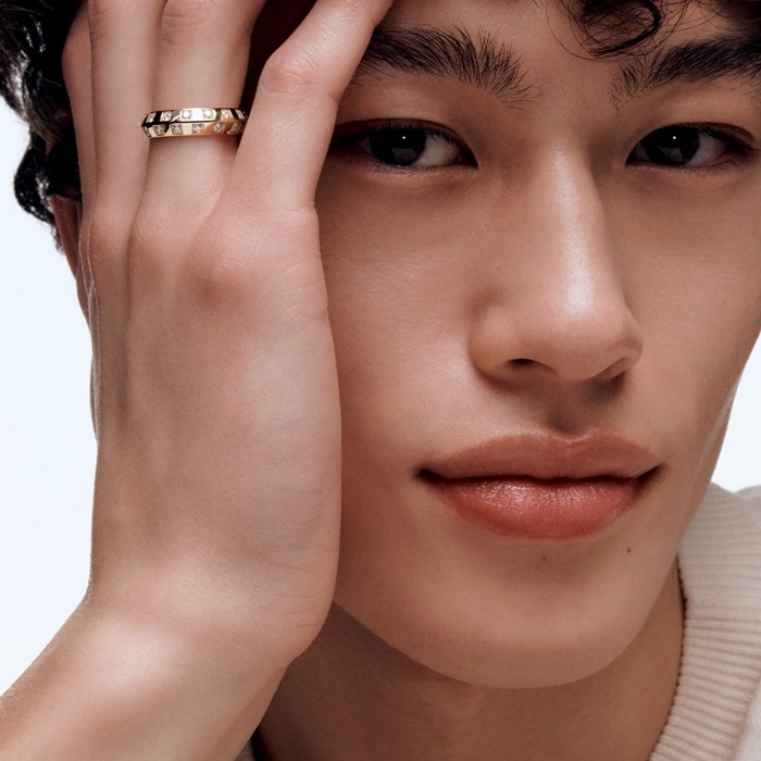 ルイヴィトンユニセックスホワイトゴールドリングc3180