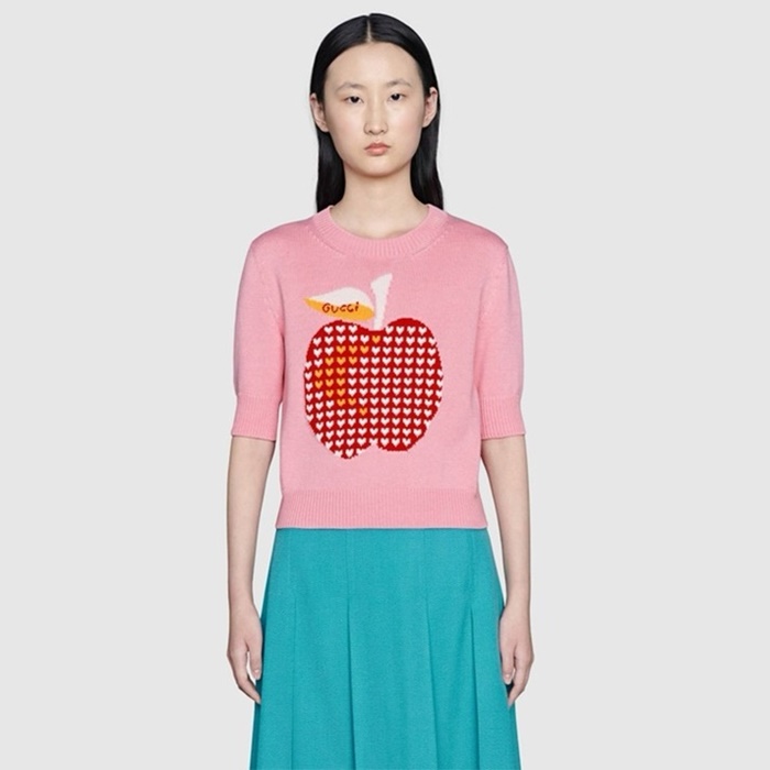 グッチレディースラウンド半袖Tシャツc4842