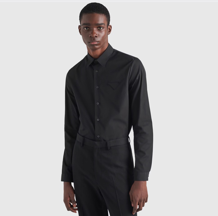 プラダメンズクラシックシャツドレスシャツc4911