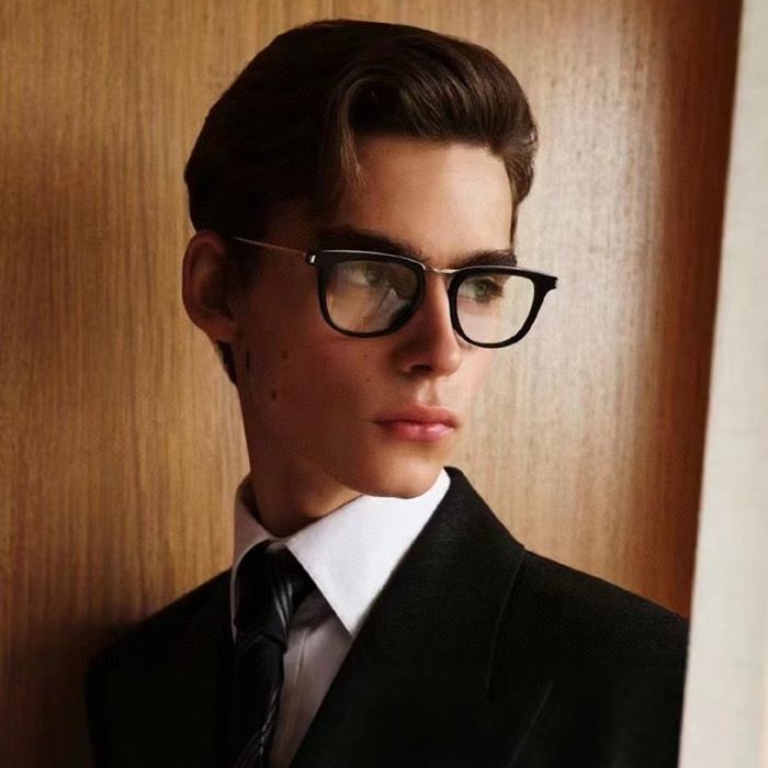 サンローランユニセックスプレミアムメタルフレームサングラスc3535