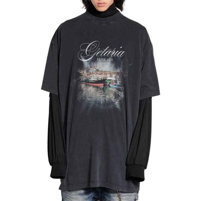 バレンシアガメンズラウンド半袖Tシャツc4918