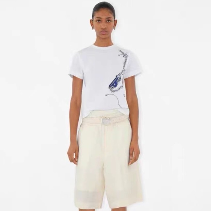 プラダメンズラウンド半袖Tシャツc4938