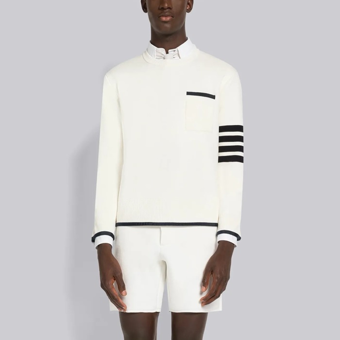 トムブラウンメンズクルーネックセーターc4952