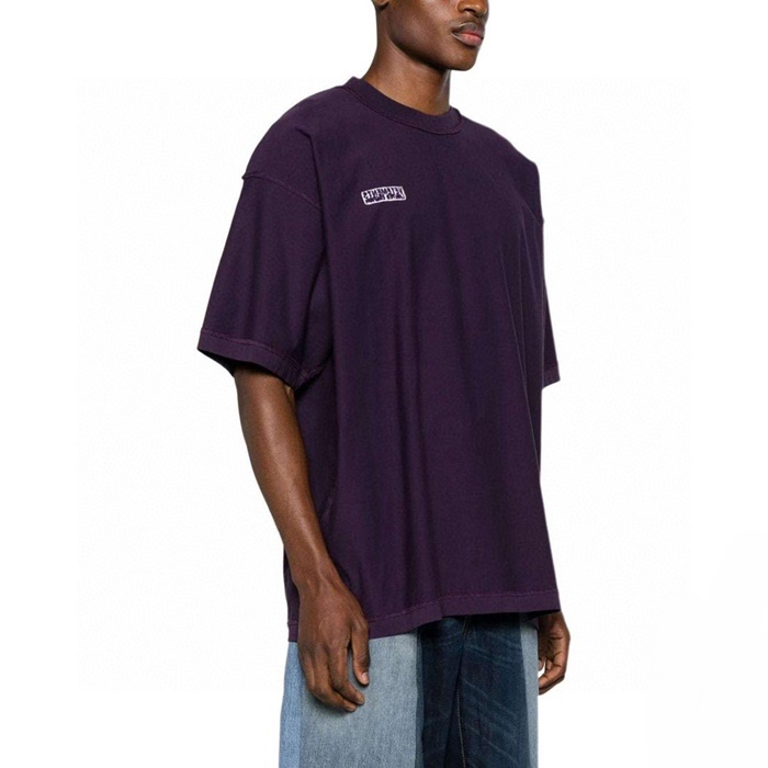 ヴェトモンユニセックスラウンド半袖Tシャツc4979