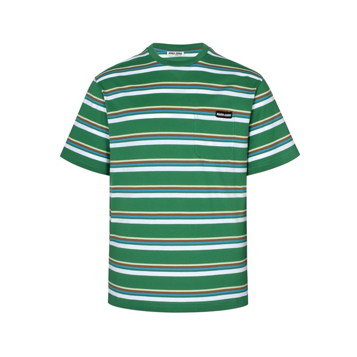 ミュウミュウユニセックスラウンド半袖Tシャツc4992