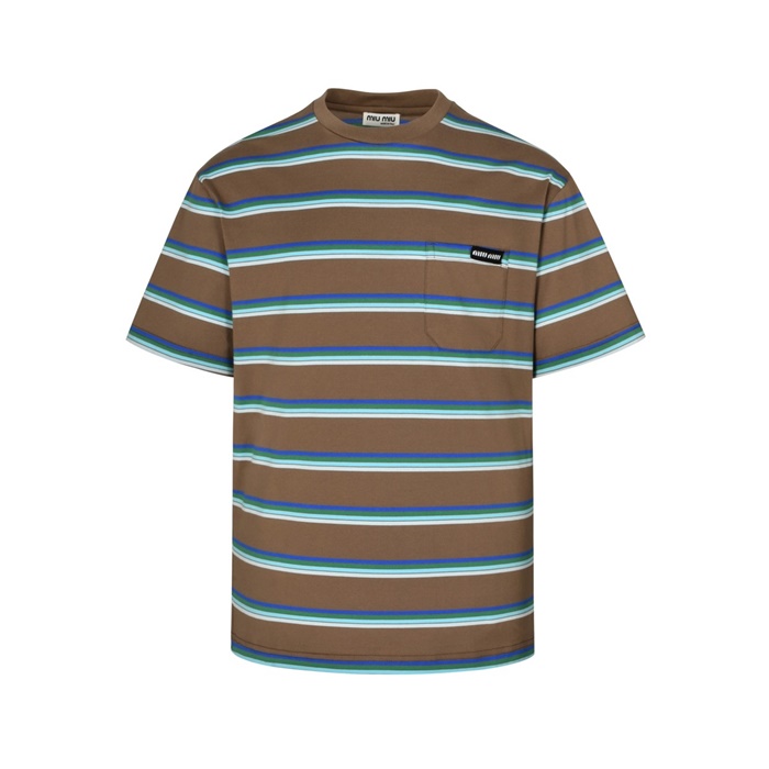 ミュウミュウユニセックスラウンド半袖Tシャツc4993