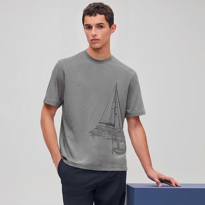 エルメスメンズラウンド半袖Tシャツc5000