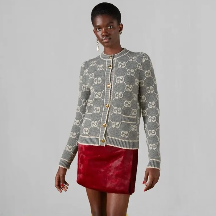グッチレディースネックカーディガンc5023