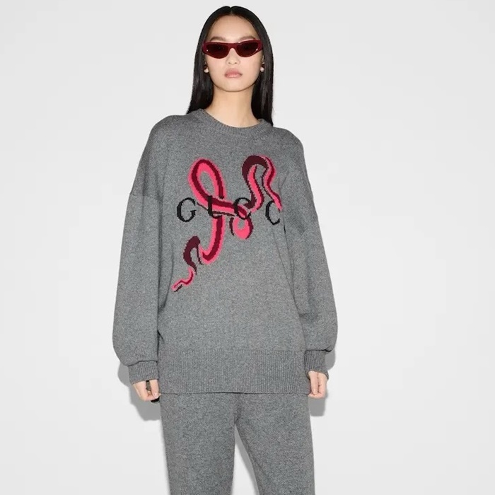 グッチレディースクルーネックセーターc5046