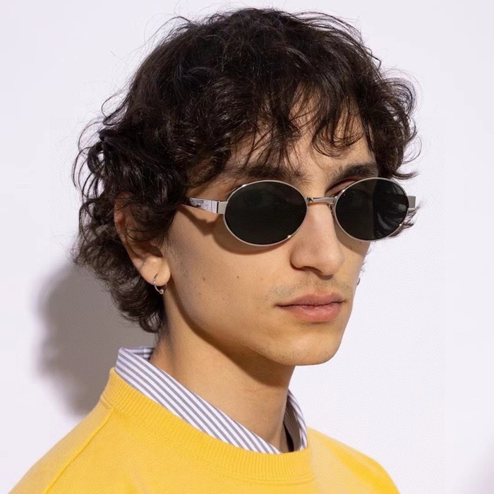 サンローランユニセックスプレミアムメタルフレームサングラスc3616