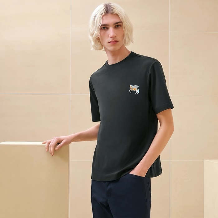 エルメスメンズラウンド半袖Tシャツc5095