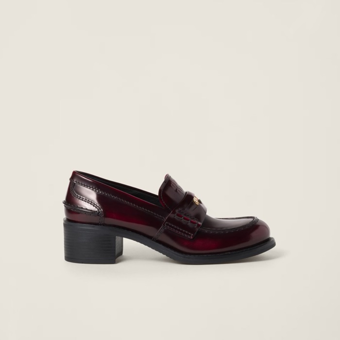 ミュウミュウレディースベーシックローファーs3036