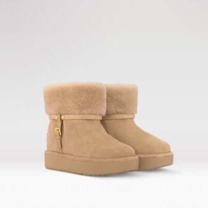 ルイヴィトンレディースプラットフォームアンケルブーツs3142